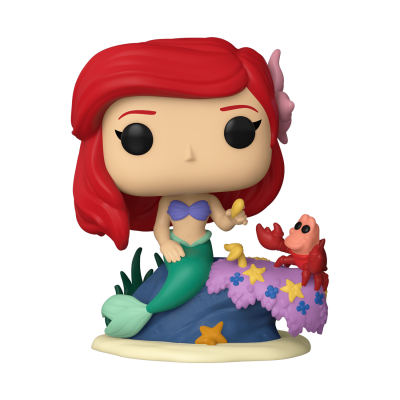 Figura Funko Pop da Ariel com caranguejo