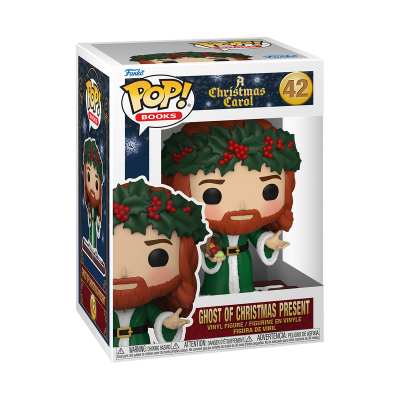 Figura Pop! de Vinil Ghost of Christmas Present A Christmas Carol nº 42 em embalagem