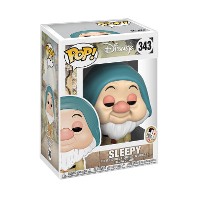 Figura de vinil Funko Pop! Disney Sleepy nº 343 na caixa