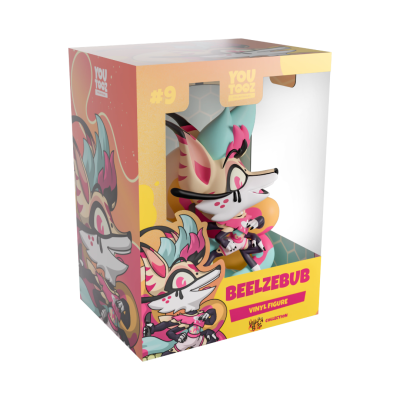 Caixa de figura de vinil Beelzebub colorida com janela transparente