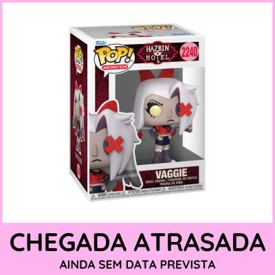 Funko Pop Vaggie da série Hazbin Hotel na caixa