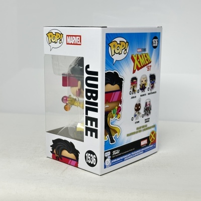 Caixa Funko Pop Marvel X-Men 97 número 1536 com figura Jubilee visível