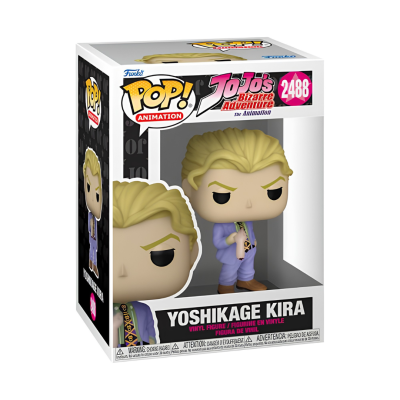 Figura Funko Pop! Yoshikage Kira de JoJos Bizarre Adventure em caixa com janela