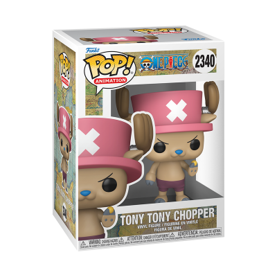 Figura Funko Pop Tony Tony Chopper One Piece com chapéu rosa