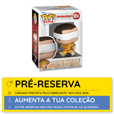 Figura Funko Pop Peter La Fleur DodgeBall em caixa