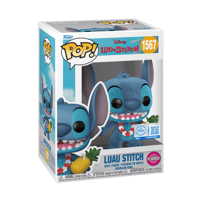 Boneco Funko Pop! Disney Lilo & Stitch Luau Stitch em caixa