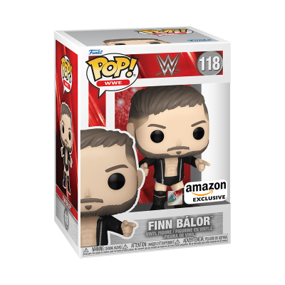 Funko Pop WWE Finn Bálor em caixa