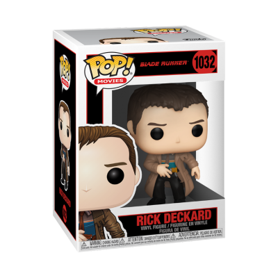 Figura Funko Pop Rick Deckard de Blade Runner na caixa