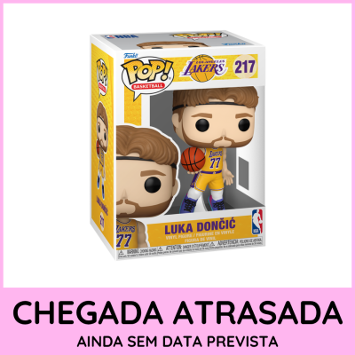 Figura Funko Pop Luka Dončić Los Angeles Lakers em caixa