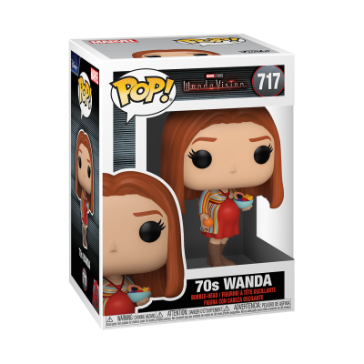 Figura Funko Pop! 70s Wanda da série WandaVision nº 717 na caixa