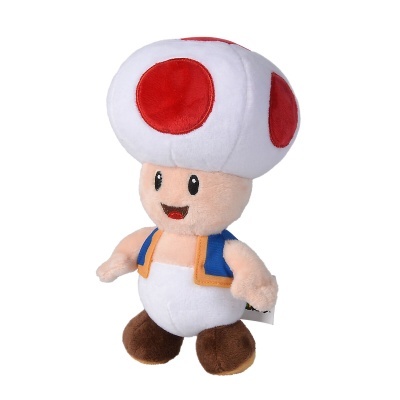 Peluche do personagem Toad da série Super Mario