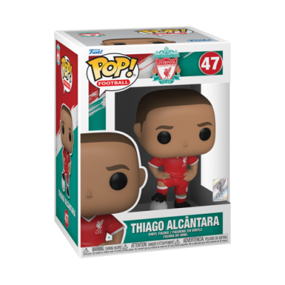 Figura Funko Pop! Futebol Thiago Alcântara Liverpool em caixa