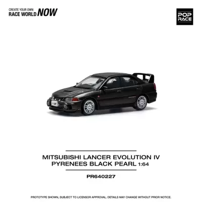 Miniatura de carro Mitsubishi Lancer Evolution IV preto