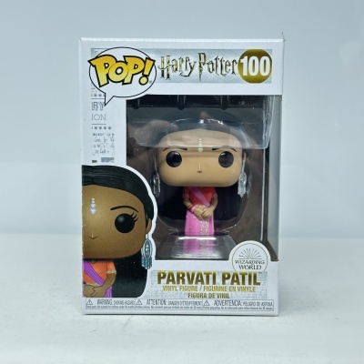 Figura Funko Pop! Parvati Patil Harry Potter número 100 na embalagem