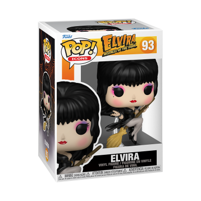 Figura Funko Pop! Elvira Mistress of the Dark número 93 em caixa visível