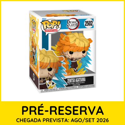 Figura Funko POP! Animation Zenitsu Agatsuma Demon Slayer com embalagem