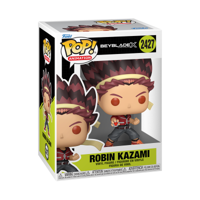 Caixa Funko Pop! Animation da figura Robin Kazami de Beyblade X