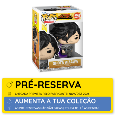 Figura Funko Pop Shota Aizawa My Hero Academia na caixa