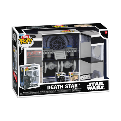 Funko Bitty Pop! Star Wars Death Star em embalagem com personagens miniatura