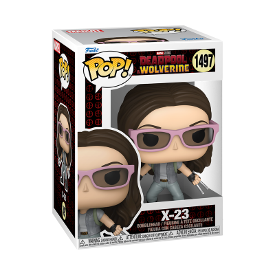 Figura Funko Pop! X-23 Deadpool & Wolverine número 1497 dentro da caixa