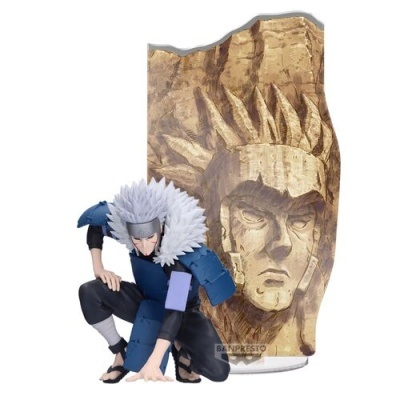 Figura colecionável de Kakashi com base de pedra esculpida