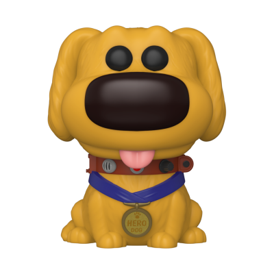 Figura Funko Pop de cão amarelo com medalhas HERO DOG