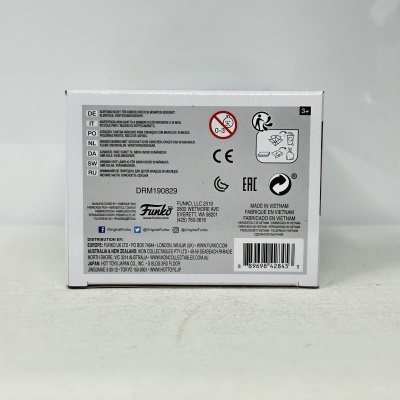 caixa branca com texto e símbolos de advertência