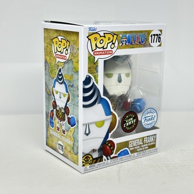 Figura Funko Pop! General Franky de One Piece na embalagem