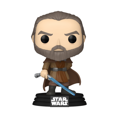 Figura Funko Pop personagem Star Wars com sabre azul