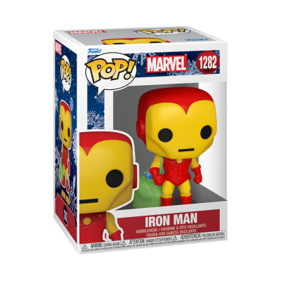 Figura Funko Pop! Iron Man da Marvel na embalagem