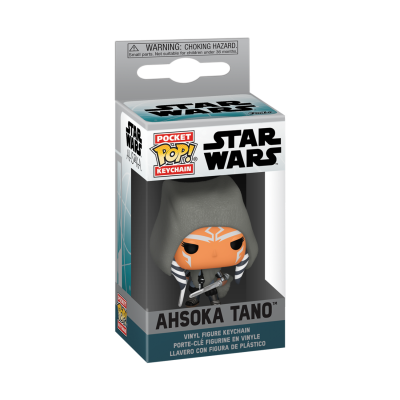 Figura chaveiro Funko Pop! Ahsoka Tano da Star Wars, vinil, embalagem caixa transparente