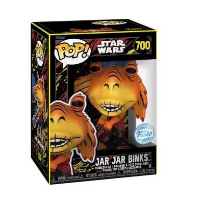 Figura Funko Pop Jar Jar Binks Star Wars na caixa
