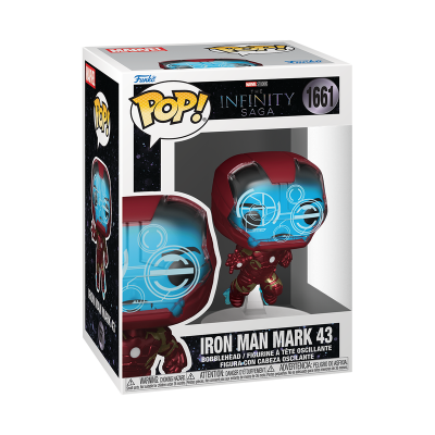 Figura Funko Pop! Iron Man Mark 43 The Infinity Saga número 1661 em caixa