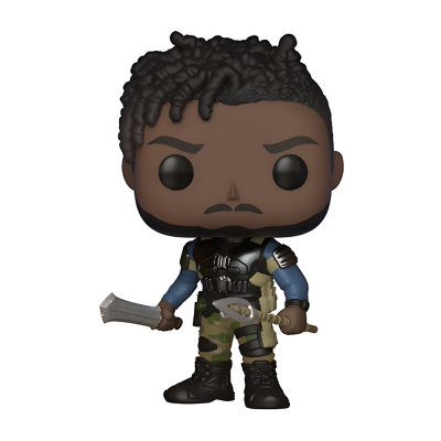 Figura Funko Pop de personagem militar com armas e roupas camufladas