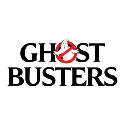 Logótipo Ghostbusters com fantasma em círculo vermelho com barra diagonal