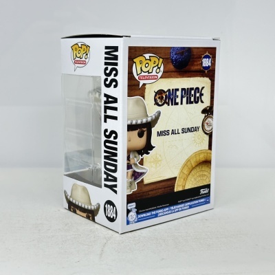 Caixa Funko Pop! Miss All Sunday da série ONE PIECE