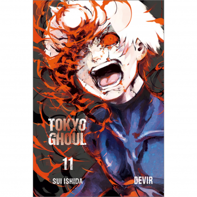 Capa do mangá Tokyo Ghoul volume 11 com personagem e texto