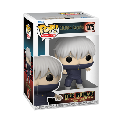 Funko Pop Toge Inumaki Jujutsu Kaisen vinil número 1375 em caixa
