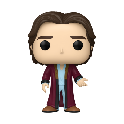 Figura Funko Pop com roupão vinho e pijama azul