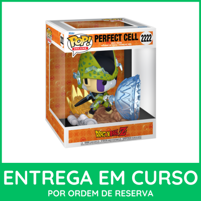 Figura Funko Pop Deluxe Perfect Cell Dragon Ball Z na caixa