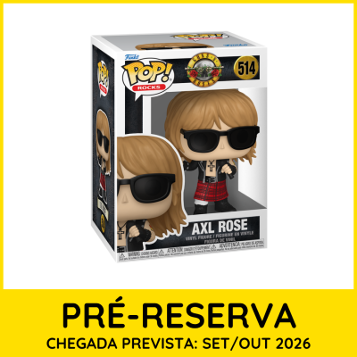 Figura Funko Pop! Rocks Axl Rose número 514 em caixa