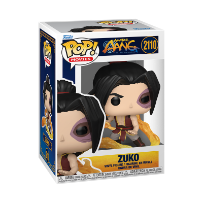 Boneco de vinil Zuko da Avatar: The Last Airbender em caixa de embalagem Funko Pop! Movies 2110