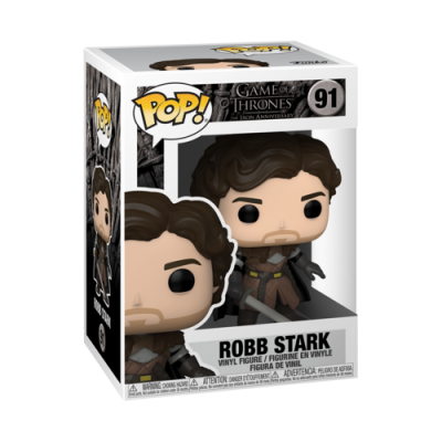 Figura de vinil Robb Stark da Game of Thrones na caixa POP! número 91