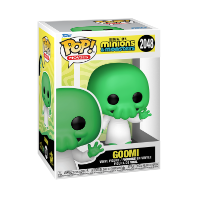 Funko Pop! Goomi verde e branco na embalagem