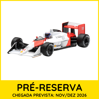 Miniatura de carro de corrida Fórmula 1 nas cores branca, vermelha e preta com marcas Shell, Honda, Goodyear e número 11