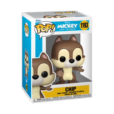 Boneco Funko Pop! Chip da Disney Mickey and Friends na sua embalagem