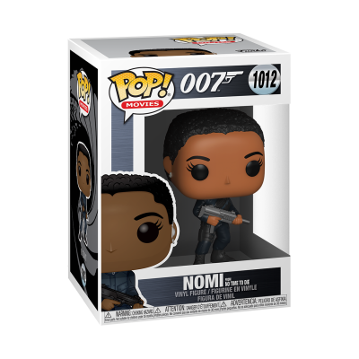 Figura Funko Pop! de vinil da personagem Nomi do filme 007 No Time To Die em caixa