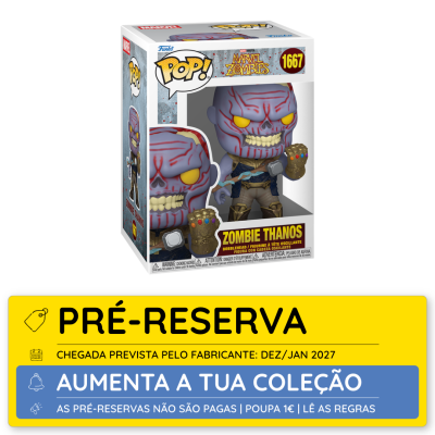 Figura Funko Pop Marvel Zombies Zombie Thanos embalado