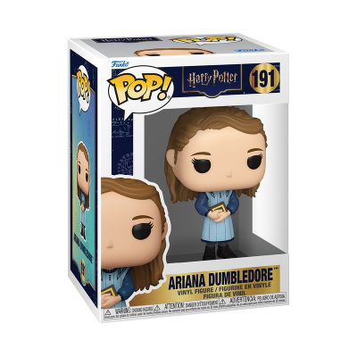 Figura Funko Pop Ariana Dumbledore na caixa