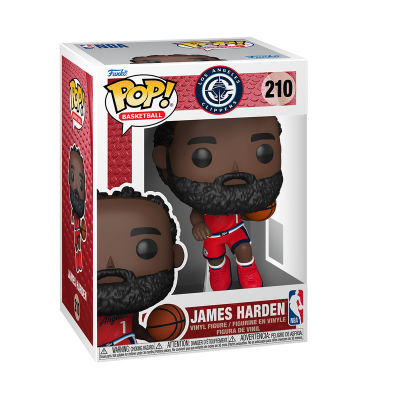 Funko Pop! vinil James Harden dos Los Angeles Clippers com bola